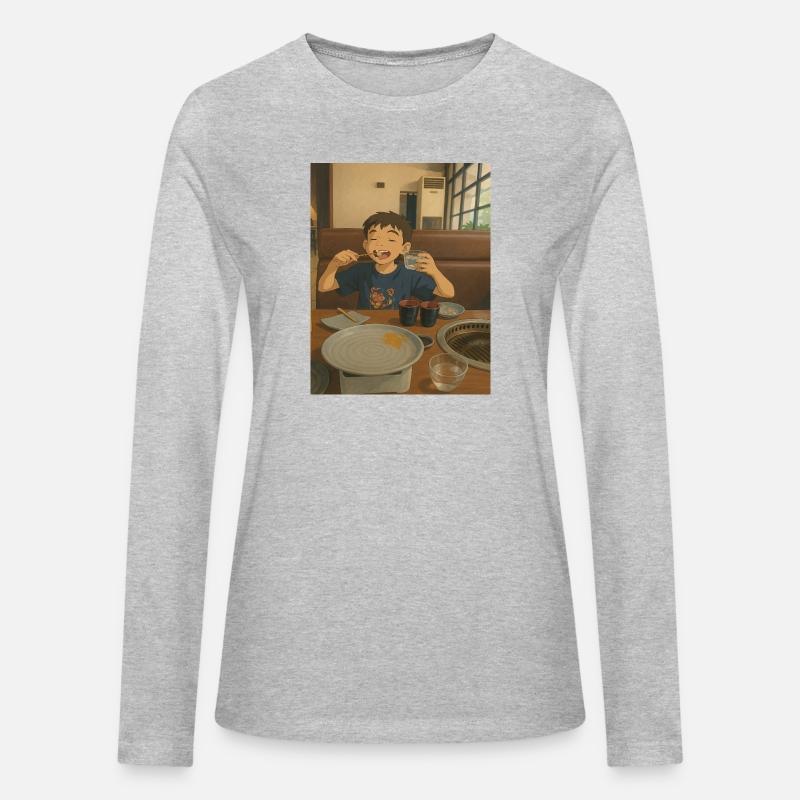 Child Enjoying Japanese Barbecue Scene