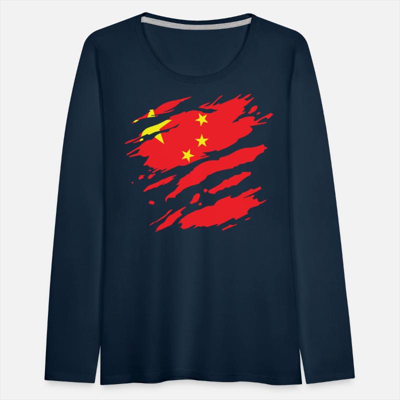 China - national flag, scratches, cracks
