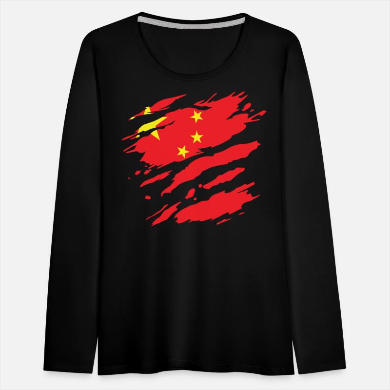 China - national flag, scratches, cracks