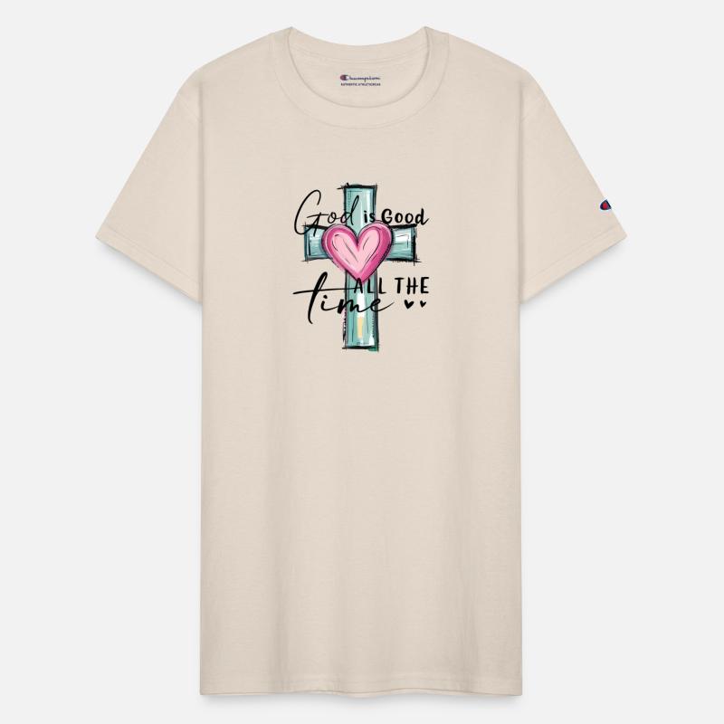 Christian God is Good Cross Faith Quote