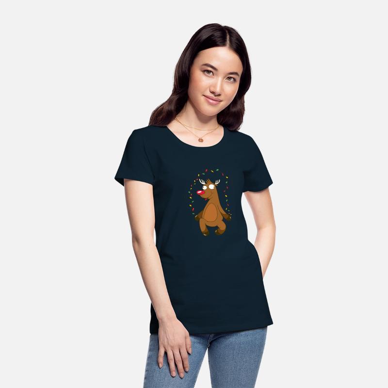 Christmas reindeer jumping rope t shirt
