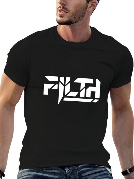 FILTH Band Logo Graphic Black T-Shirt