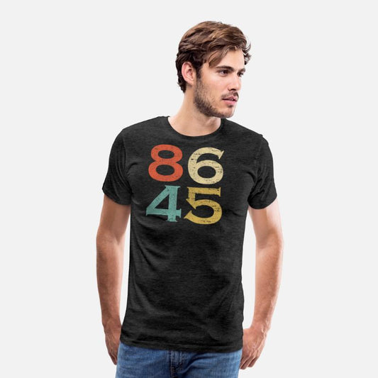 Classic Vintage Style 86 45 Anti Trump T Shirt