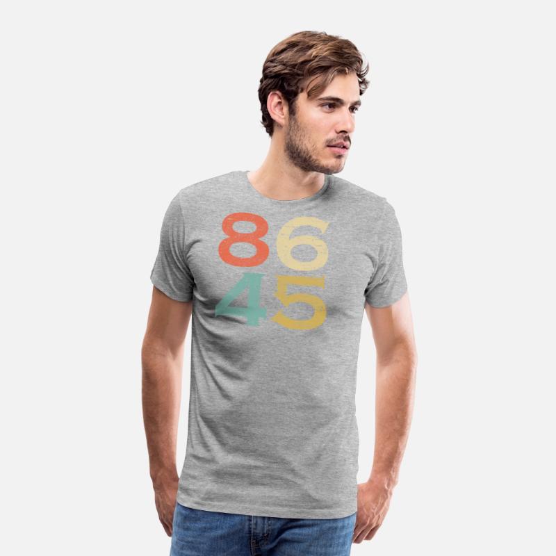 Classic Vintage Style 86 45 Anti Trump T Shirt