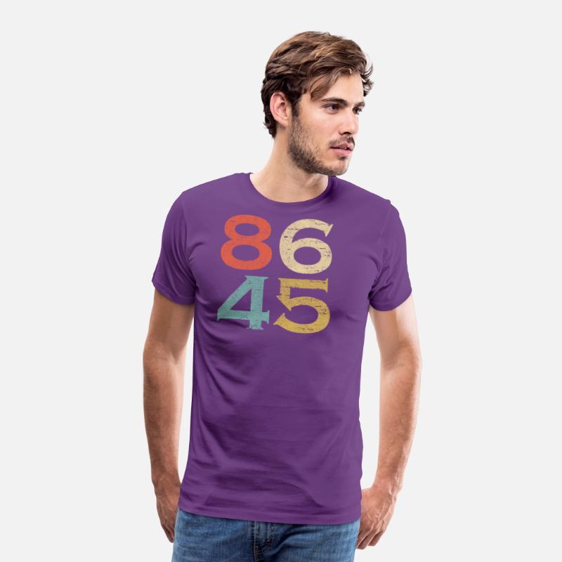 Classic Vintage Style 86 45 Anti Trump T Shirt
