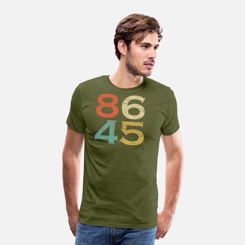 Classic Vintage Style 86 45 Anti Trump T Shirt
