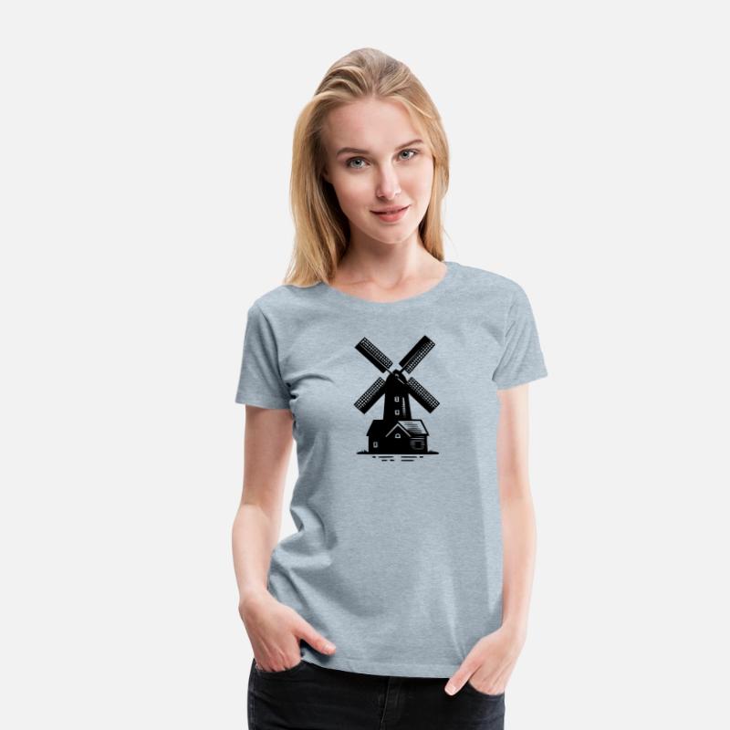 Classic Windmill For Grain And Flour