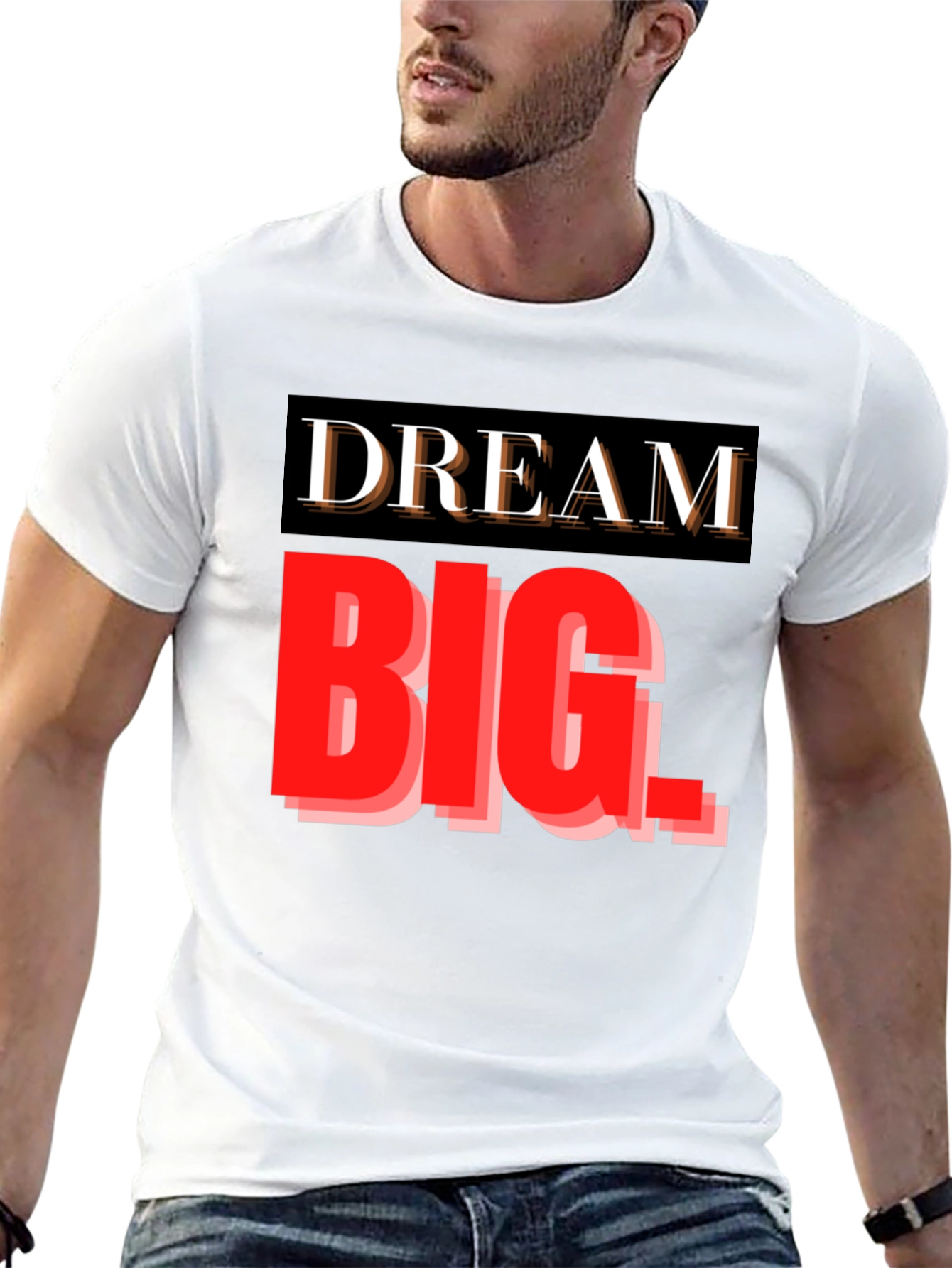 Dream Big Graphic Tee - Inspiring Black T-Shirt