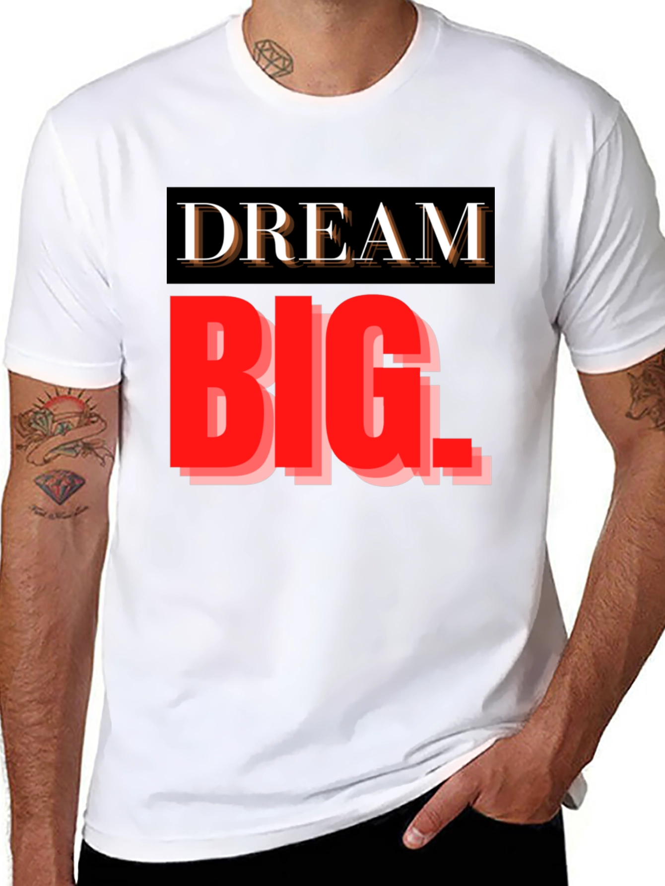 Dream Big Graphic Tee - Inspiring Black T-Shirt