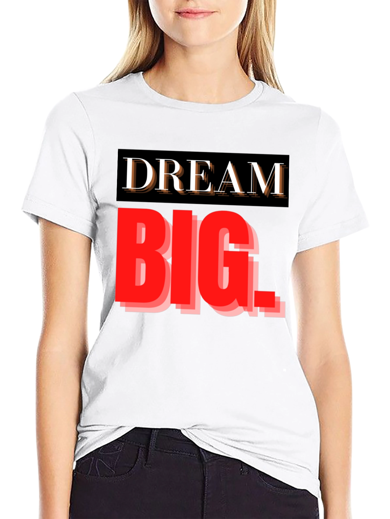 Dream Big Graphic Tee - Inspiring Black T-Shirt