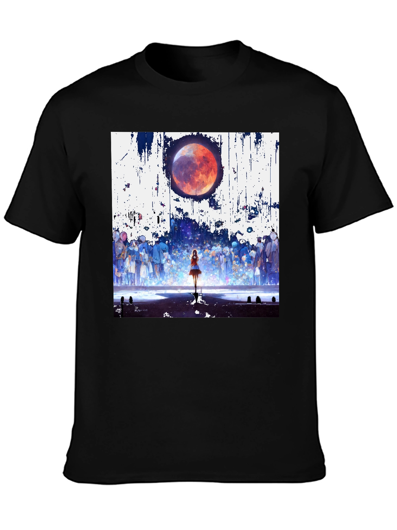 Anime Blood Moon T-Shirt