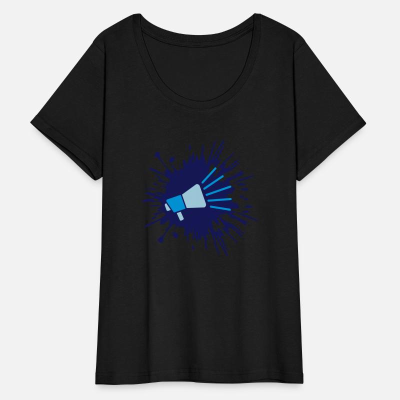 color blob icon megaphone