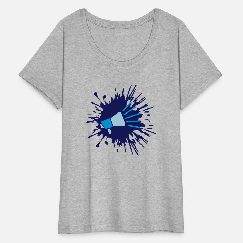 color blob icon megaphone