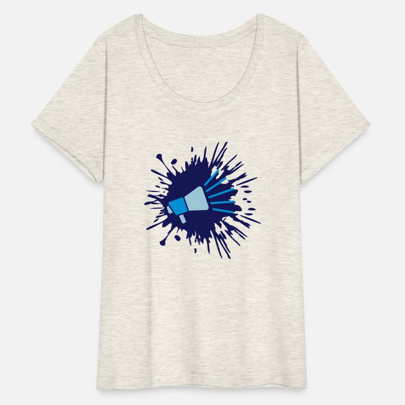 color blob icon megaphone