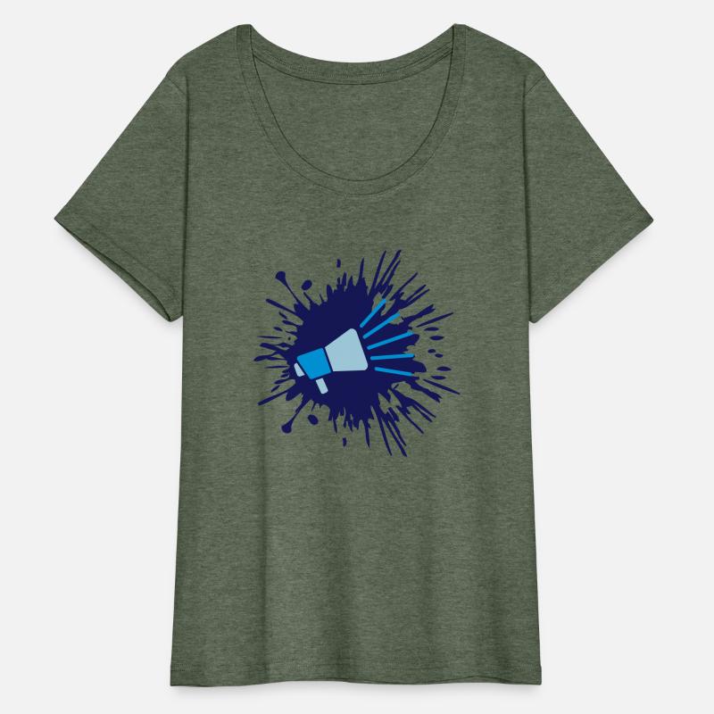 color blob icon megaphone