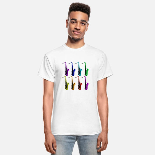 colored saxophones