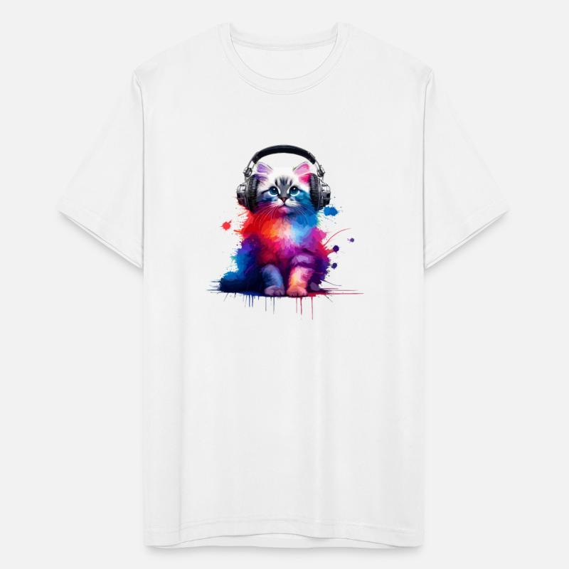 Colorful Splash Art Headphones Burmilla Burmillas