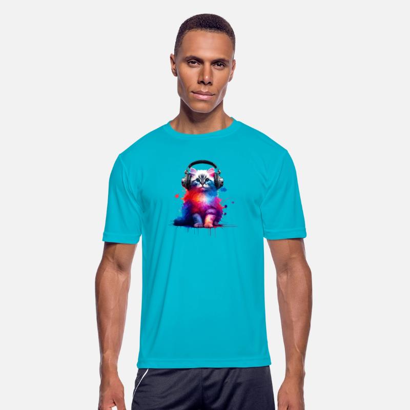 Colorful Splash Art Headphones Burmilla Burmillas