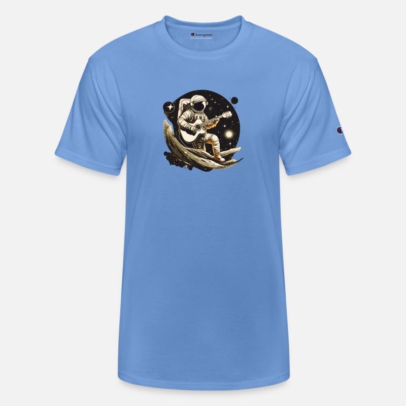 Complete with an astronaut playing guitar and a co