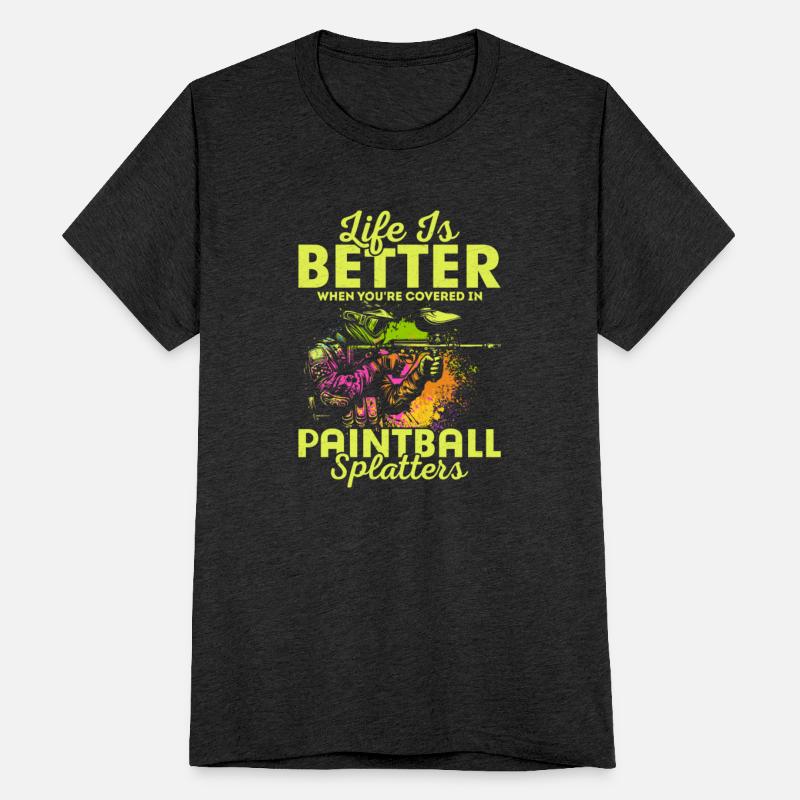 Covered In Paintball Splatters Tactical Player Pai