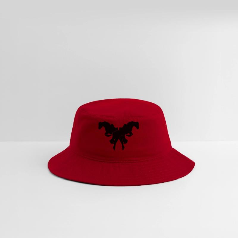 cowboy saddled horses jumping duo