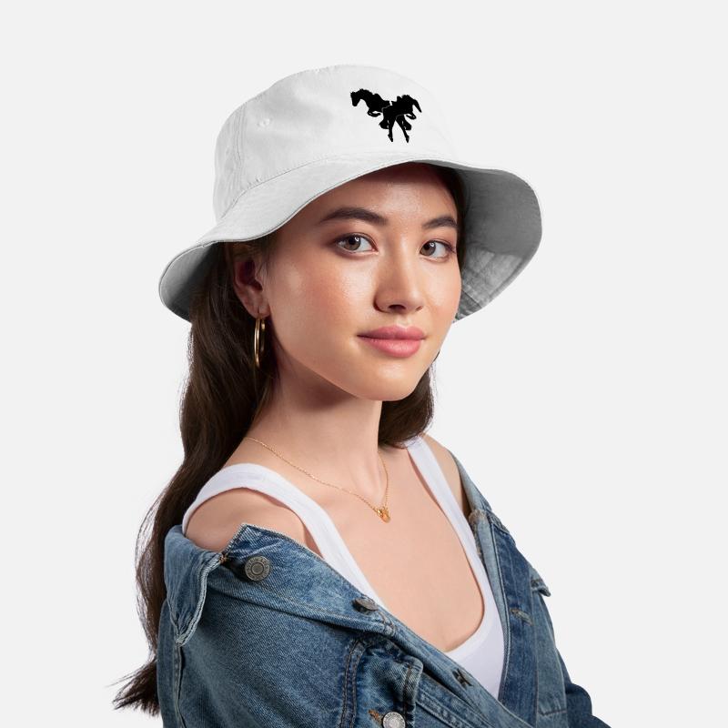 cowboy saddled horses jumping duo