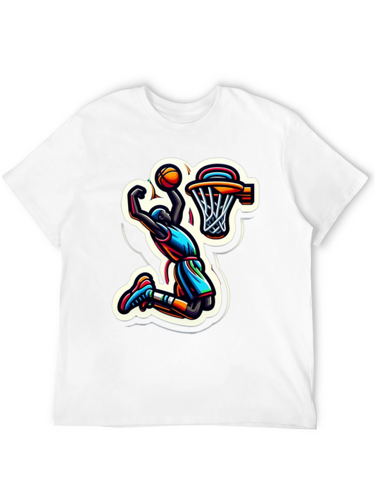 Slam Dunk Graphic Tee - Cool Basketball Design