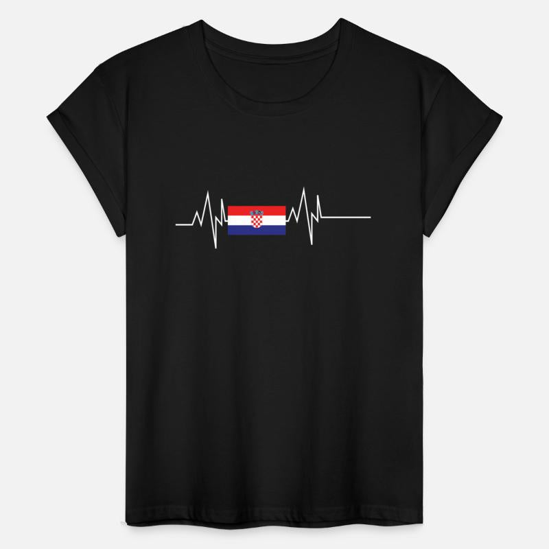 Croatia Flag Heartbeat