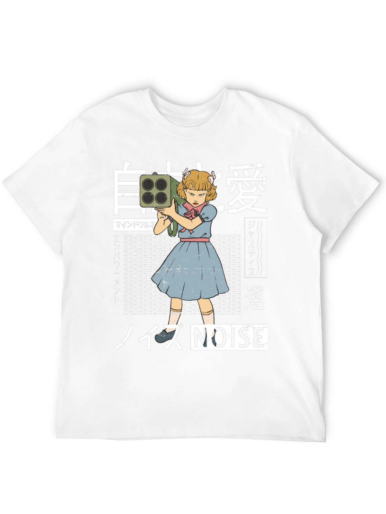 Edgy Anime Style Noise T-Shirt