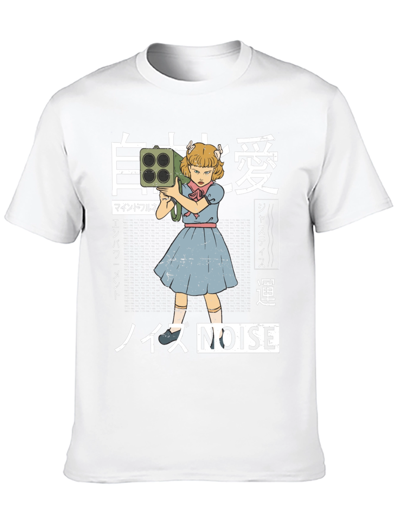 Edgy Anime Style Noise T-Shirt