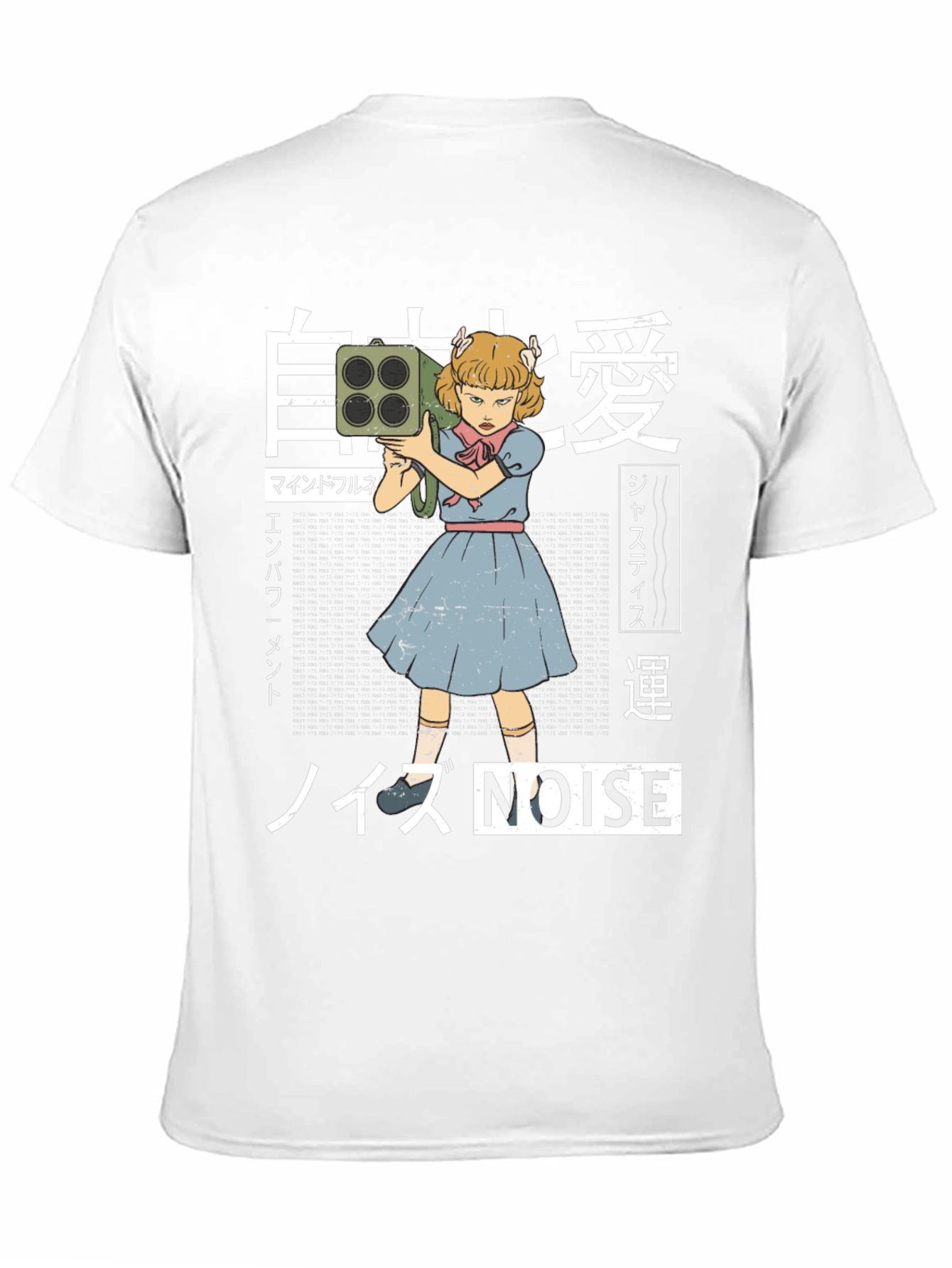 Edgy Anime Style Noise T-Shirt