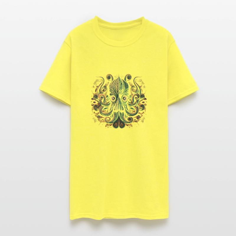 Cthulhu, Lovecraft Cosmic Monster Cartoon Face