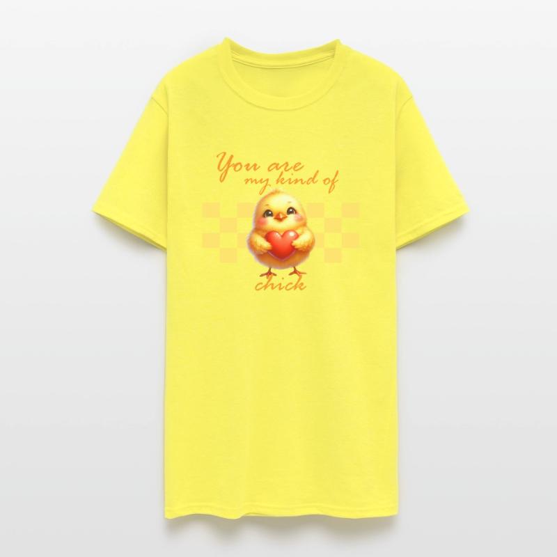 Cute chick with heart