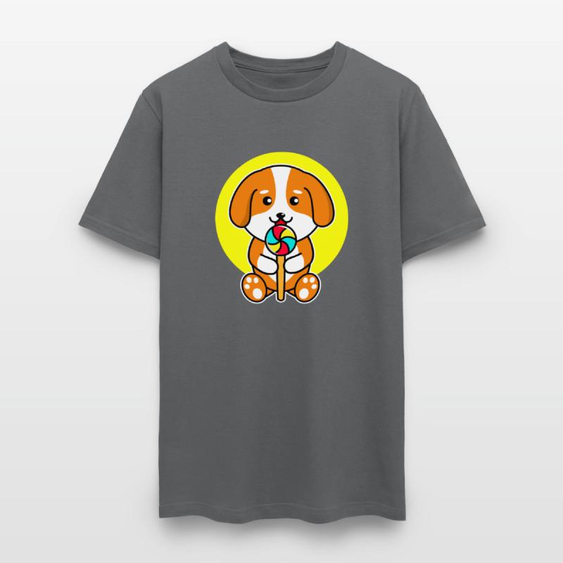 Cute Dog Eating Candy Pet Lover