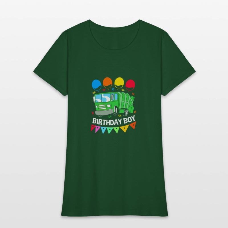 Cute Garbage Trucks Birthday Boy Garbage Truck