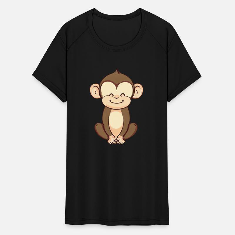 Cute Monkey Sitting Relaxed