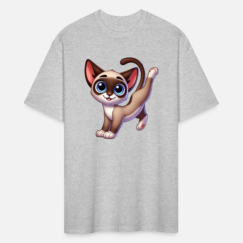 Cute Siamese Cat Breakdance Handstand Cartoon
