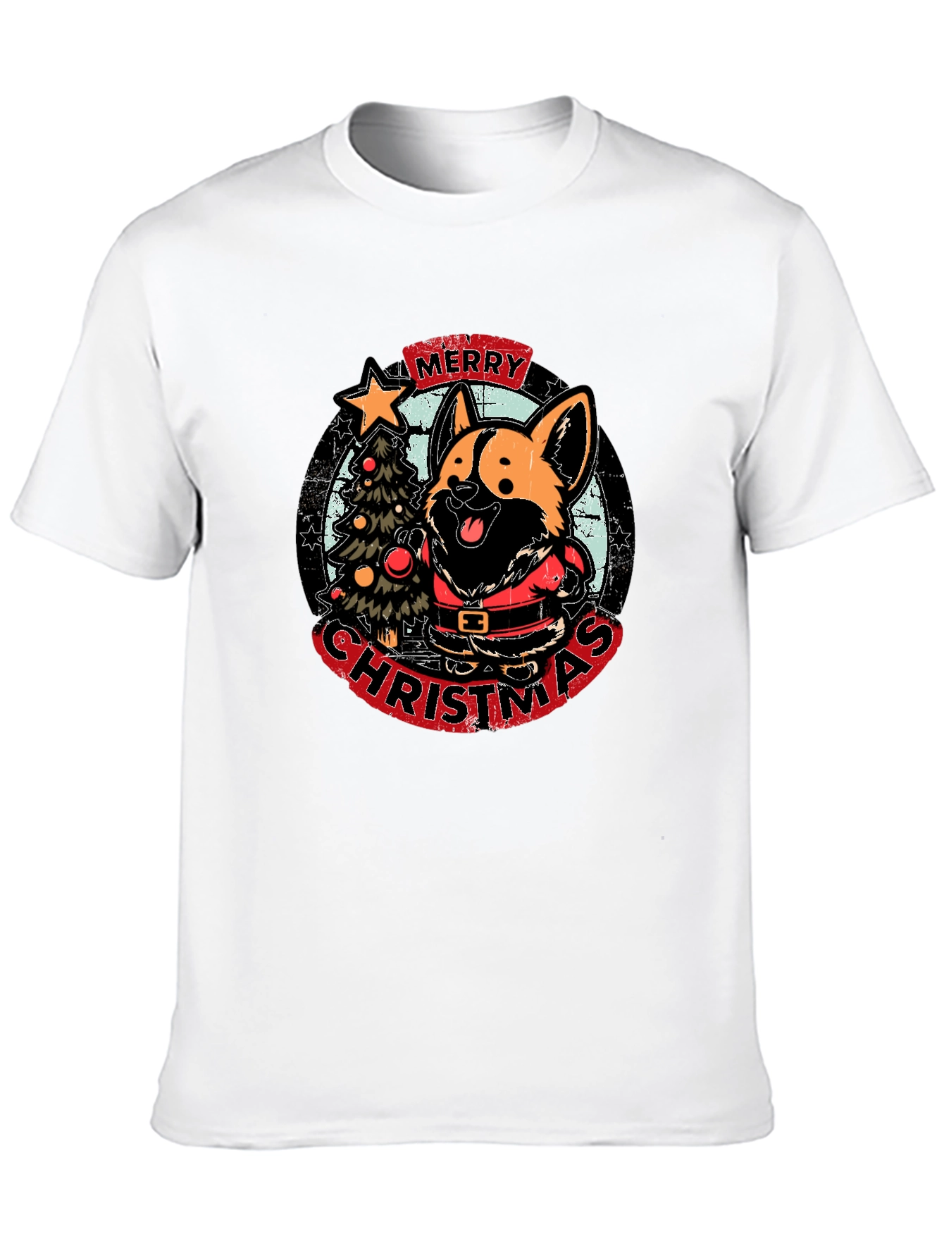Merry Christmas Corgi T-Shirt