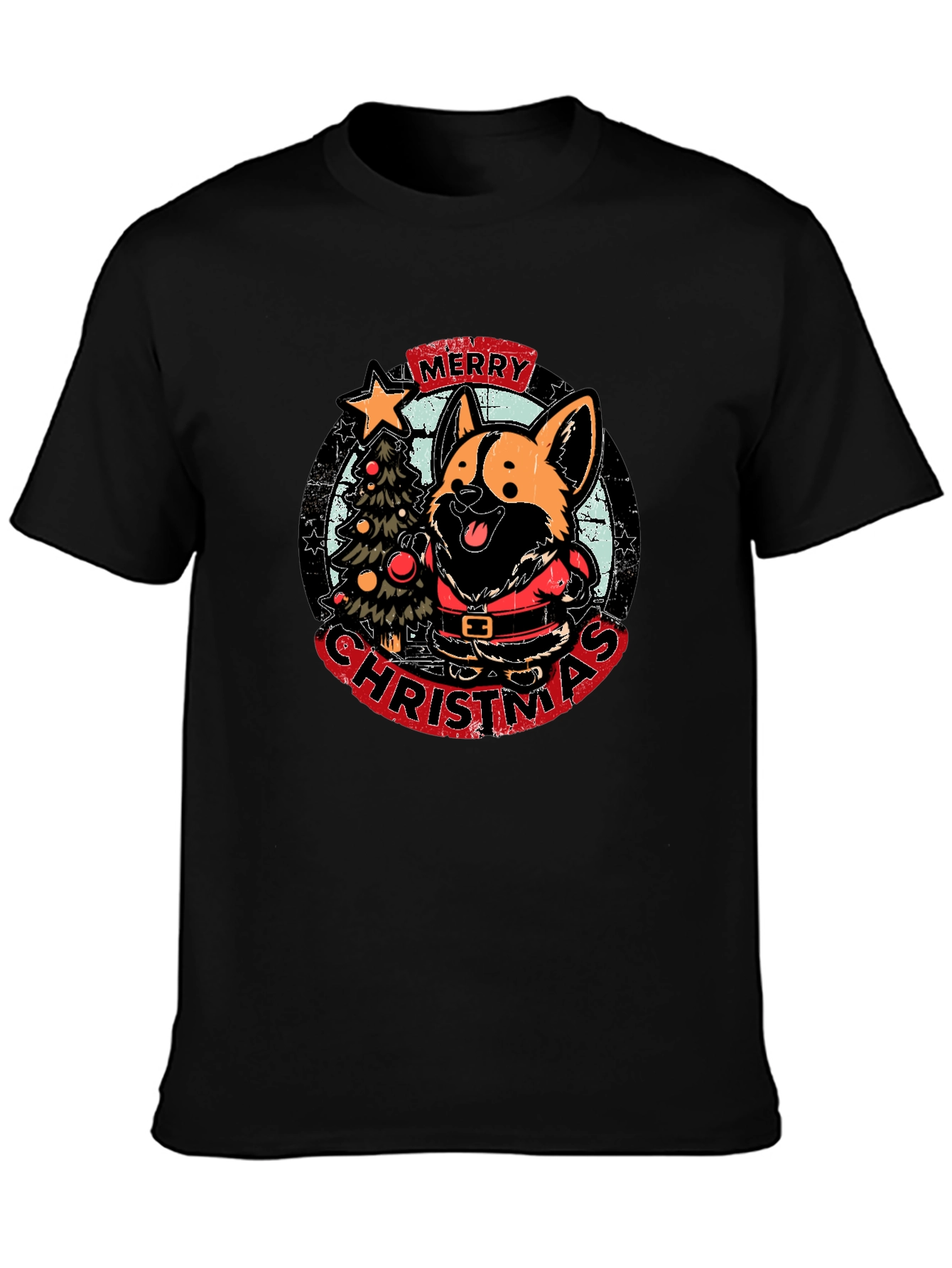 Merry Christmas Corgi T-Shirt