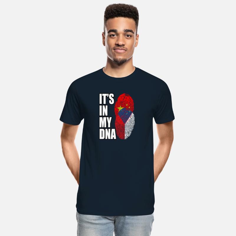 Czech And Chinese Mix Heritage DNA Flag