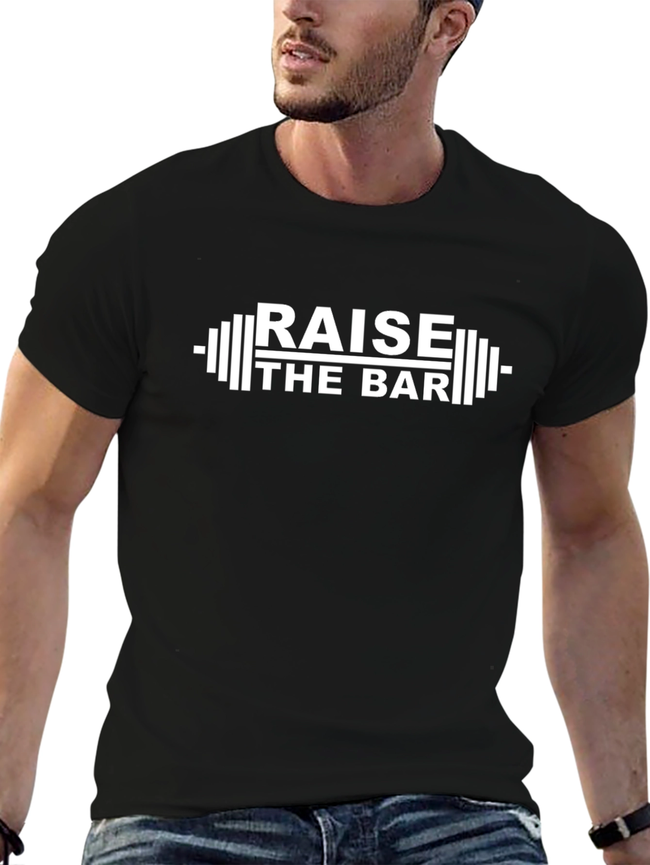 Raise The Bar Graphic T-Shirt - Black