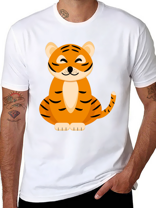 Cute Tiger Graphic Tee - Soft & Stylish