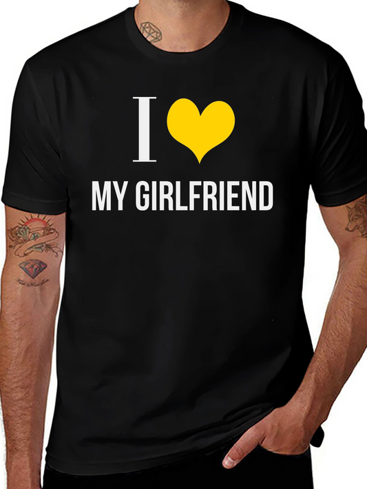 I Heart My Girlfriend T-Shirt - Black