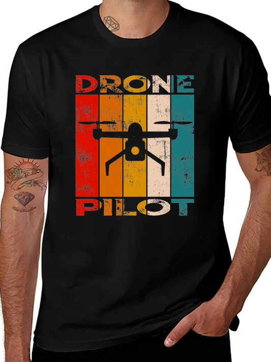 Drone Pilot Retro Graphic T-Shirt