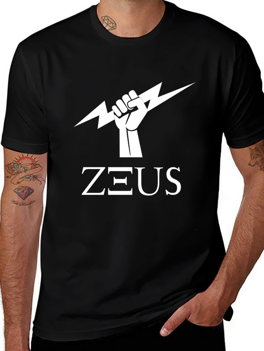 Zeus Graphic T-Shirt - Black Cotton Tee