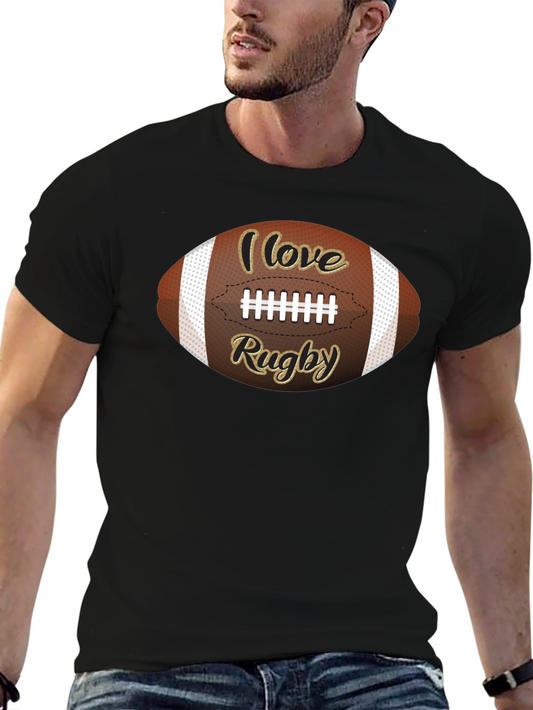 I Love Rugby T-Shirt - Sports Fan Apparel