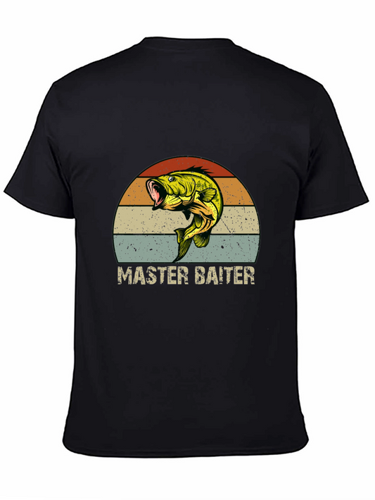 Master Baiter Fishing T-Shirt - Retro Bass Design