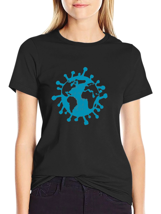 Earth Virus Graphic Tee - Black Short Sleeve