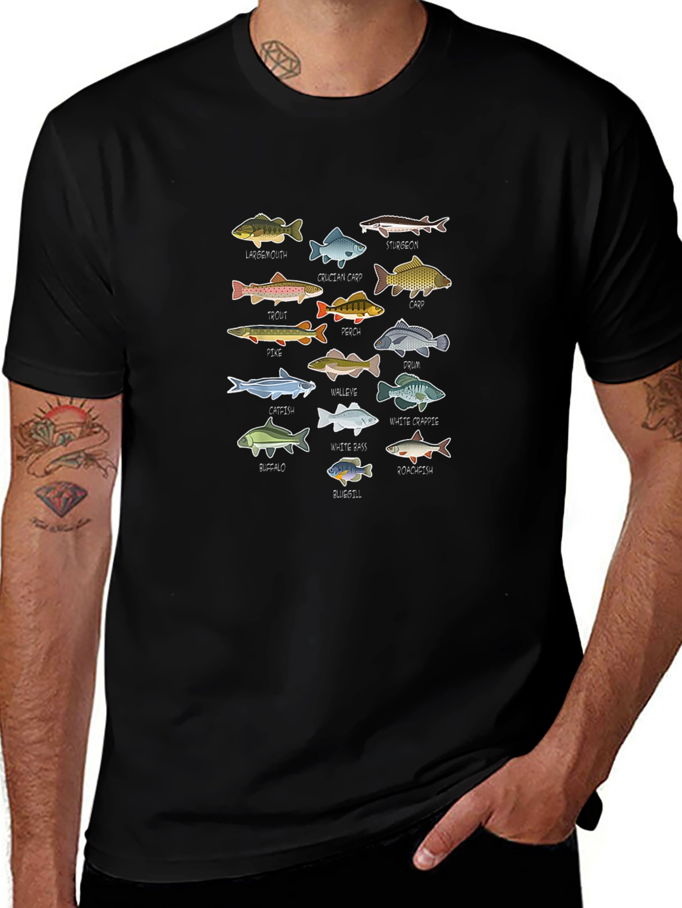 Fish Species T-Shirt: Anglers Delight