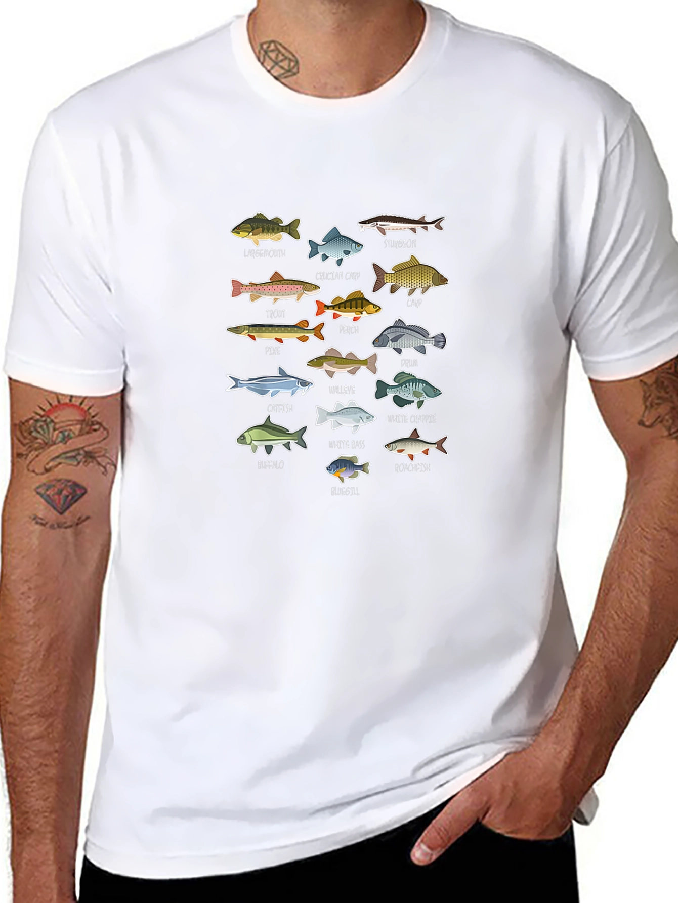 Fish Species T-Shirt: Anglers Delight